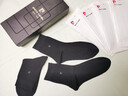 皮爾卡丹襪子男士秋冬季100%純棉防臭透氣6雙黑色中筒新疆長(cháng)絨棉全棉商務(wù) 曬單實(shí)拍圖