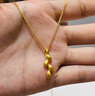 周六福18K金項鏈女肖邦鏈彩金項鏈素鏈生日禮物 黃18K約1.6g-47cm 曬單實拍圖