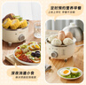 小熊（Bear） 煮蛋器 小型家用電蒸鍋智能定時(shí)不銹鋼蒸蛋器自動(dòng)斷電蒸鍋雞蛋羹迷你雞蛋器易操作 單層 【旋鈕定時(shí)+304不銹鋼】ZDQ-B07C3 曬單實(shí)拍圖