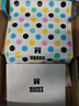 Happy Socks女男秋冬款情侶純色黑色穿搭襪子中筒襪 黑色綠 1雙 M 36-40 曬單實(shí)拍圖