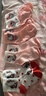 凱蒂貓（hellokitty）兒童襪子女童秋冬Kitty棉襪小孩學(xué)生保暖舒適嗨嘍kt中筒襪 】】粉系凱蒂貓 5雙 6-8歲 【建議鞋碼25-31】 曬單實(shí)拍圖