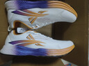 沃蘭迪冠軍同款夢(mèng)幻閃電跑鞋全掌碳板運動(dòng)鞋短跑立定跳遠體考體育生專(zhuān)業(yè) 白紫色（偏小選大一碼） 43 曬單實(shí)拍圖
