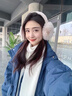 小潔匠選德國品質(zhì)毛絨耳罩冬女時(shí)尚冬季保暖耳包護耳朵耳捂子可折疊學(xué)生防 米色【毛桿款】 曬單實(shí)拍圖