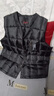 【內膽馬甲】秋冬中老年棉馬甲男士大碼背心加厚保暖坎肩棉衣馬褂 黑色字母馬甲 4XL 曬單實(shí)拍圖