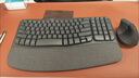 羅技（Logitech）Wave Keys人體工學(xué)鍵盤(pán) 無(wú)線(xiàn)藍牙鍵盤(pán)辦公平板ipad鍵盤(pán)Mac筆記本薄膜鍵盤(pán) 家用雙模帶掌托傾角支架 Wave Keys+Lift【黑色帶2個(gè)接收器】 曬單實(shí)拍圖