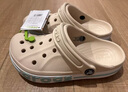 卡駱馳（CROCS）洞洞鞋貝雅卡駱班輕便耐磨一腳蹬休閑鞋|205089 石板灰/青檸綠-0GX 41 /42(260mm) 曬單實(shí)拍圖