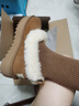 UGG【雙11搶先購(gòu)】秋季新款女士厚底懶人毛毛鞋 1166733CHE|栗色37 曬單實(shí)拍圖