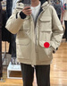 優(yōu)衣庫男裝女裝高級保暖羽絨茄克冰雪羽絨戶(hù)外連帽外套477136 30 淺米色 XL /180/108B 曬單實(shí)拍圖