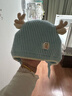 貝肽斯嬰兒帽子秋冬季2025新款嬰幼兒女寶寶毛線(xiàn)帽兒童護耳針織帽 曬單實(shí)拍圖