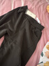 H's運(yùn)動休閑褲衛(wèi)褲秋季新品女裝百搭牛筋腰垂感香蕉褲闊腿長褲 深灰色 M 曬單實(shí)拍圖