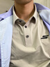 斯凱奇（Skechers）男士POLO衫秋季新款戶(hù)外運動(dòng)速干短袖時(shí)尚速干POLO衫 卡其色 L 曬單實(shí)拍圖