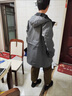 皮爾卡丹（pierre cardin）2026新款春秋季連帽夾克男士中長(cháng)款寬松帥氣風(fēng)衣男裝休閑外套 灰色 2XL 【適合140-155斤】 曬單實(shí)拍圖