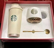 星巴克杯子禮品定制水杯雙飲口保溫杯吸管杯咖啡杯伴手禮新年禮物 白綠女神+馬克杯紅禮盒520ml 曬單實(shí)拍圖