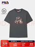 FILA斐樂(lè )官方女子針織短袖衫2025夏季小狐貍刺繡休閑純棉T恤 曬單實(shí)拍圖