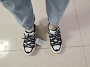 斐樂(lè )（FILA）斑斕鞋ROSETTA女鞋板鞋新款面包厚底鞋復古休閑鞋 雪白/黑-SB 37.5 曬單實(shí)拍圖