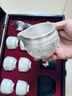 講茗堂999鎏純銀功夫茶具套裝送禮物品高檔領(lǐng)導長(cháng)輩退休喬遷退休教師節 百福銀套裝 10頭 曬單實(shí)拍圖