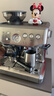 鉑富（Breville）BES876 半自動(dòng)咖啡機 家用意式 研磨奶泡一體式 智能輔助壓粉系統 大容量水箱 25擋研磨 鍛光銀 曬單實(shí)拍圖