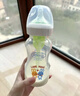 布朗博士玻璃奶瓶 3-6月新生嬰兒防脹氣防嗆 寬口徑奶瓶270ml 雙兔 曬單實拍圖