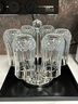 CDA法國進(jìn)口無(wú)鉛水晶杯玻璃水杯 泡茶杯 厚熱水杯 果汁嗨波杯牛奶杯 長(cháng)勝x+川三杯架+盤(pán)360ml6只 曬單實(shí)拍圖