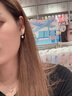 紀詩(shī)哲（GIEVSZHE）珍珠耳釘女輕奢時(shí)尚氣質(zhì)百搭耳墜耳飾品38女神節禮物送女友老婆 珍珠耳環(huán)金色-白珠【精美禮盒】 曬單實(shí)拍圖