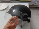 3c認證電動(dòng)車(chē)頭盔新國標通用女男士電瓶車(chē)防曬四季鏡片夏季安全帽 3C認證 黑色【送透明短鏡】 曬單實(shí)拍圖