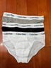 Calvin Klein內衣男士三條裝循環(huán)提花腰邊ck舒適純色棉質(zhì)微彈貼身三角內褲男 998-太空黑/椰青灰/月光白 3條 M 曬單實(shí)拍圖