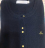 Navigare意大利小帆船女士全羊毛針織開(kāi)衫休閑毛衣外套2334094509 藍 L  曬單實(shí)拍圖