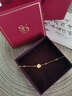 周大生（CHOW TAI SENG）黃金手鏈幸運四葉草足金手鏈女情人節禮物送女友老婆媽媽生日禮物 足金四葉草手鏈+經(jīng)典禮盒 曬單實(shí)拍圖