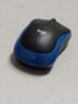 羅技（Logitech）M185鼠標 無(wú)線(xiàn)鼠標 辦公鼠標 對稱(chēng)鼠標 黑色藍邊 帶無(wú)線(xiàn)2.4G接收器 曬單實(shí)拍圖