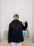 鴨鴨（YAYA）王一博同款鴨鴨三防沖鋒衣男羽絨服2025新款冰殼戶(hù)外三合一外套女 青光黑色 M /170 (建議110-130斤) 曬單實(shí)拍圖