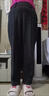 毛呢褲子直筒褲女秋冬加厚新款高腰顯瘦中年媽媽顯瘦百搭呢子褲 黑色 M  【建議95-105斤】M 曬單實(shí)拍圖
