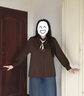 MsShe【絲巾翻領(lǐng)長(cháng)袖襯衫】大碼女裝2025秋裝胖mm顯瘦通勤上衣女 拿鐵色現貨 2XL 曬單實(shí)拍圖