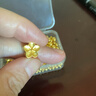 中銀鑫行桃花轉運珠吊墜足金999黃金項鏈掛墜硬金DIY手串送女友禮物 桃花吊墜（克重多退少補） 約0.8g 曬單實(shí)拍圖