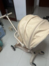 semmook遛娃神器嬰兒推車(chē)0-6歲用折疊可坐可躺帶減震雙向高景觀(guān)溜娃車(chē) 香檳金皮蓬【雙餐盤(pán)】 曬單實(shí)拍圖