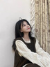 丹珠娜（DanZhuNa）小香風(fēng)連衣裙2025秋季女裝穿搭一整套輕奢感減齡疊穿馬甲長(cháng)裙套裝 白色襯衫+棕色馬甲+棕色裙子 S 曬單實(shí)拍圖