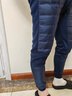 恒源祥保暖褲男羽絨褲內穿冬季鴨絨加絨加厚棉褲男中老年大碼保暖褲東北 單面羽絨深藍色 XL /175 曬單實(shí)拍圖