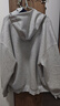 GXG男裝25年秋季新品雙色休閑開(kāi)襟衛衣男通勤百搭 灰色 180/XL 曬單實(shí)拍圖