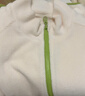 Q21【3A抑菌】?jī)和旖z搖粒絨家居服套裝男女童寶寶排汗保暖親子 牛乳白 165 成人女款 曬單實(shí)拍圖