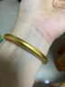 金至尊（3DG Jewellery）黃金手鐲古法3D硬足金鐲子素圈手鐲送女友老婆媽媽生日禮物計價(jià) 厚壁款54圈-金重12.5克K117006723 曬單實(shí)拍圖