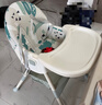 智貝寶寶餐椅可折疊便攜式可坐可躺嬰兒吃飯座椅兒童餐桌椅803-C云綠 曬單實(shí)拍圖
