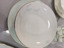 曼遠高檔瓷器景德鎮碗碟餐具套裝家用歐式描金陶瓷喬遷碗盤(pán)結婚送禮 歲月靜好【豪華10人配置】  70件套 曬單實(shí)拍圖