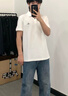 比音勒芬（Biemlfdlkk）【升級透氣棉】夏季男士上衣職場(chǎng)商務(wù)休閑多色翻領(lǐng)短袖polo衫簡(jiǎn)約 08白色 M （100） 曬單實(shí)拍圖