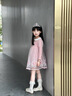 G.DUCKKIDS女童愛莎公主裙春裝春秋洋氣裙子2025新款兒童寶寶春季艾莎連衣裙 粉紅色 加包包 100 曬單實(shí)拍圖