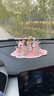 齊選鹿車(chē)內飾品搖頭擺件可愛(ài)汽車(chē)裝飾用品高檔個(gè)性女生一路平安裝飾品 【4口之家】水晶幸運果 曬單實(shí)拍圖