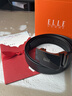 ELLE HOMME法國品牌男士腰帶真皮自動(dòng)扣高檔皮帶牛皮生日禮物送男友老公父親 【心想事成】橙色禮盒/902106質(zhì)感槍色 115cm -130cm隨機發(fā)（可指定/可修剪） 曬單實(shí)拍圖