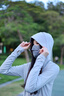 LUCYLEE日本口罩女高顏值2025新款防紫外線(xiàn)遮陽(yáng)防曬防塵透氣冰絲防護面罩 護眼角-暗夜黑（雙層設計，高倍防曬） 均碼 曬單實(shí)拍圖