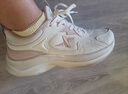 特步女子跑步鞋運動(dòng)鞋冬季新款革面防潑水輕便減震休閑跑鞋 曬單實(shí)拍圖