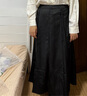 尚都比拉新中式國風(fēng)半身裙女春秋a字顯瘦改良馬面裙黑色中長(cháng)裙 黑色 XL 曬單實(shí)拍圖