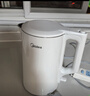 美的（Midea）電熱水壺煮水壺家用小型電燒水壺 0涂層食品級304不銹鋼雙層防燙無(wú)縫內膽1.5升容量 1566 曬單實(shí)拍圖