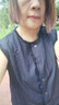 梵希蔓簡(jiǎn)約時(shí)尚馬甲套裝女夏季新款開(kāi)衫上衣搭闊腿褲兩件套 深藍色 M 曬單實(shí)拍圖